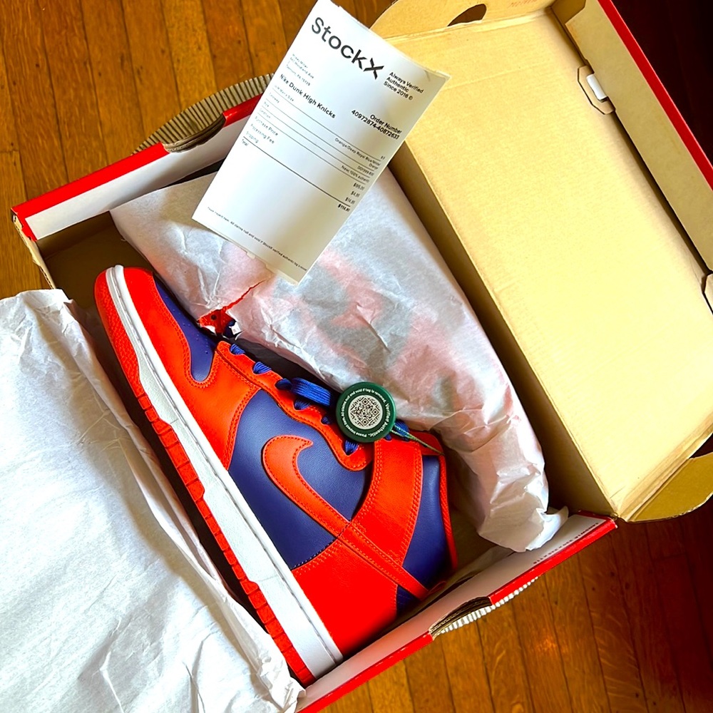 Nike Dunk High Knicks 9.5 DEADSTOCK